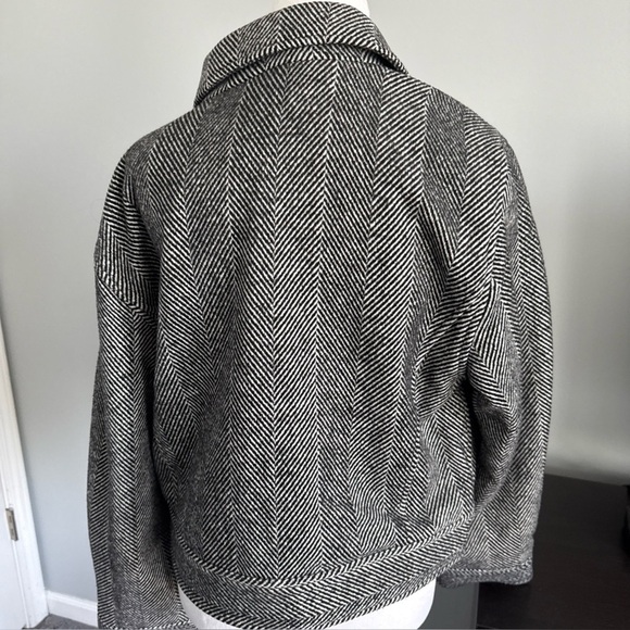 Splendid herringbone blazer moto jacket medium from Evereve - Picture 4 of 10